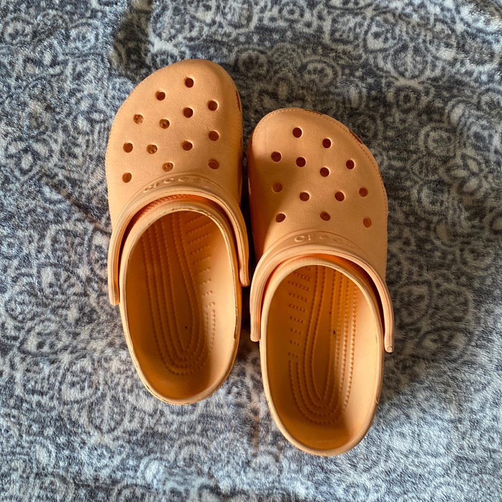 Tangerine crocs!